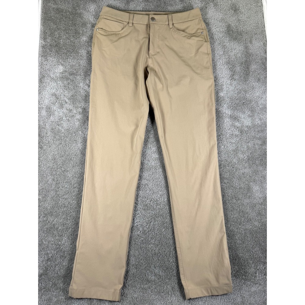 Lululemon ABC Pant Slim 30 Warpstreme Tan Khaki LM5AQ9S Men 31x31